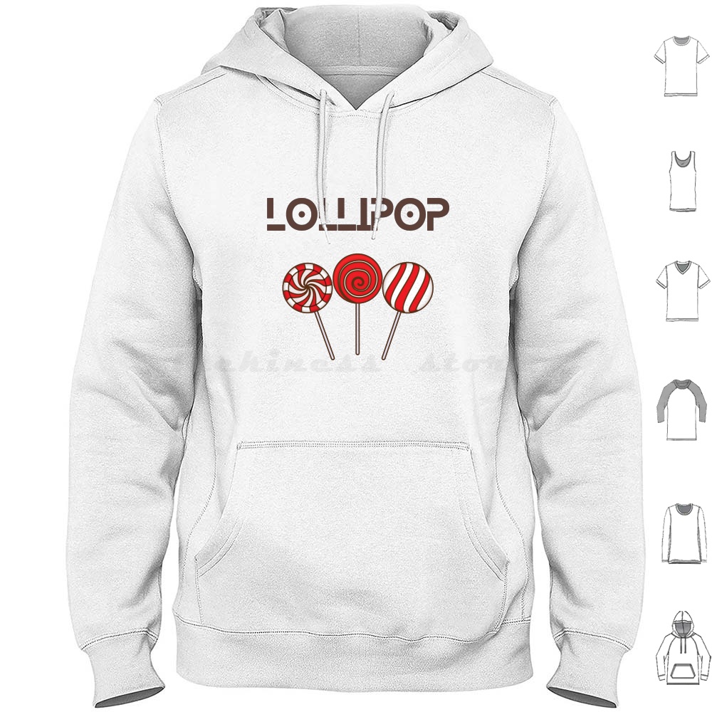 Food Sweet Snacks - Lollipop Leuke Hoodie Katoen Lange Mouw