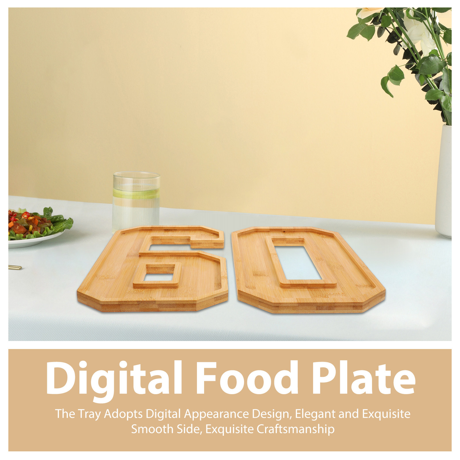 Food Platter Snacks - 1 Set Houten Serveerschaal Nummer 60,