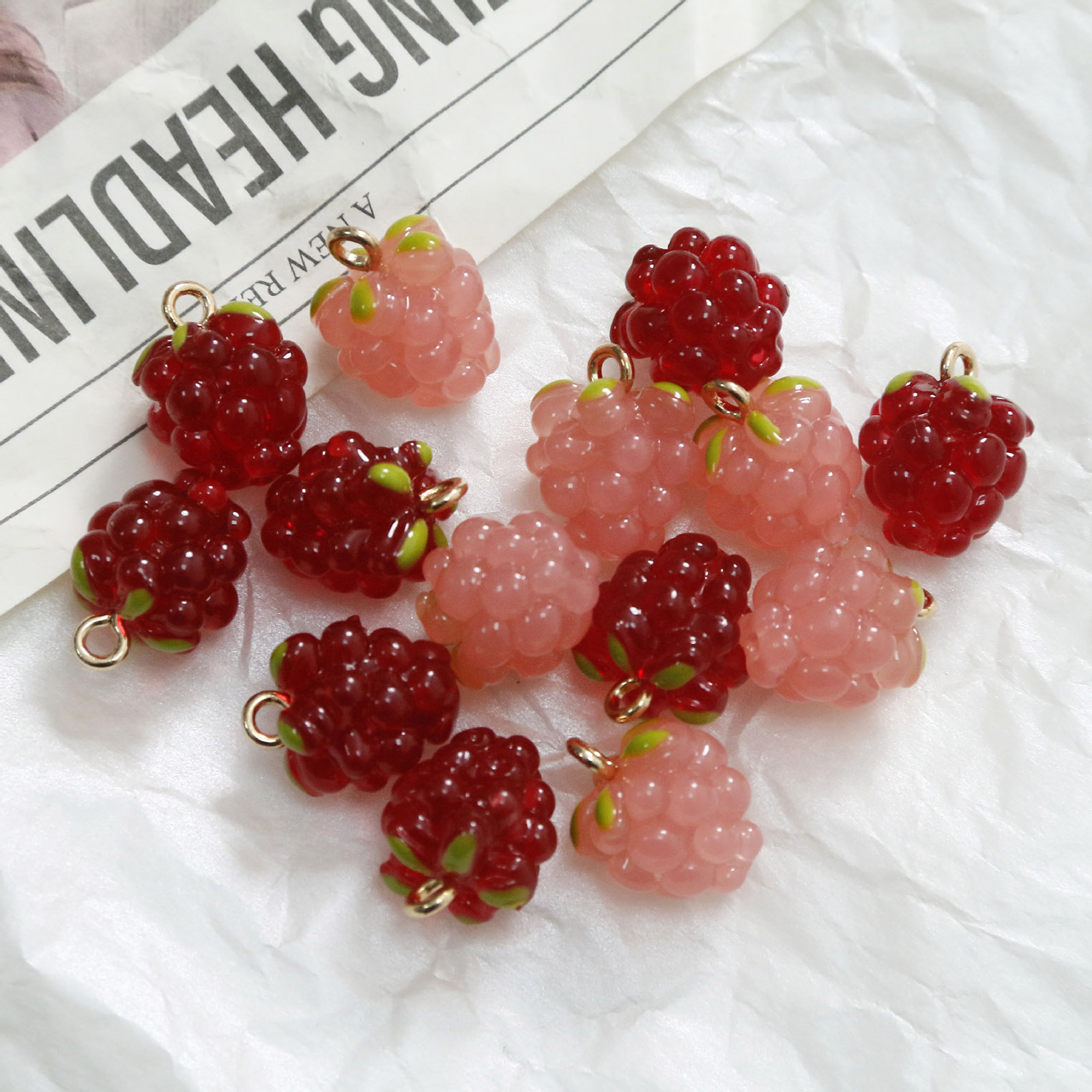 Foods X - 2 Stuks 3d Hars Bedels Druivenfruit