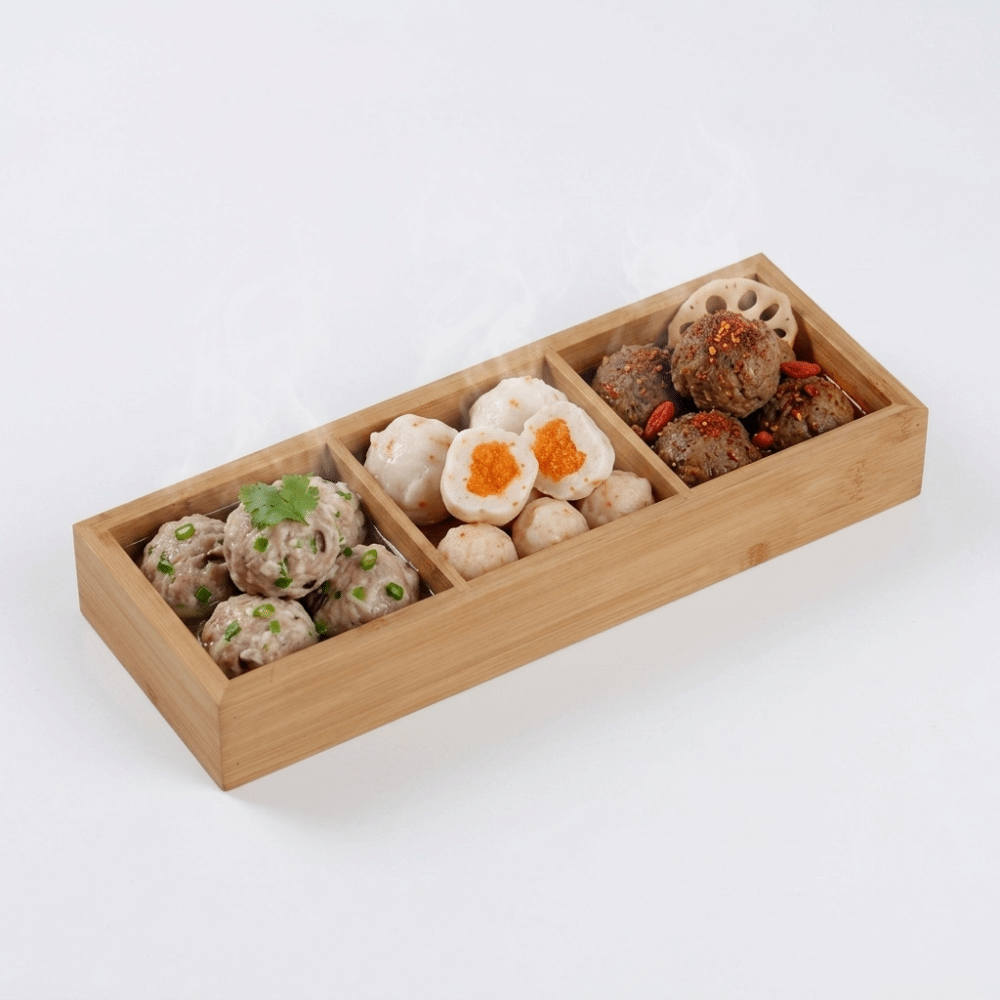 Bamboe serveerschaal, apart, b - Food Snacks Options recensie en prijs