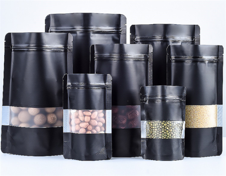 100PCS Stand-up Mat Zwart Alum - Food Or Snacks recensie en prijs