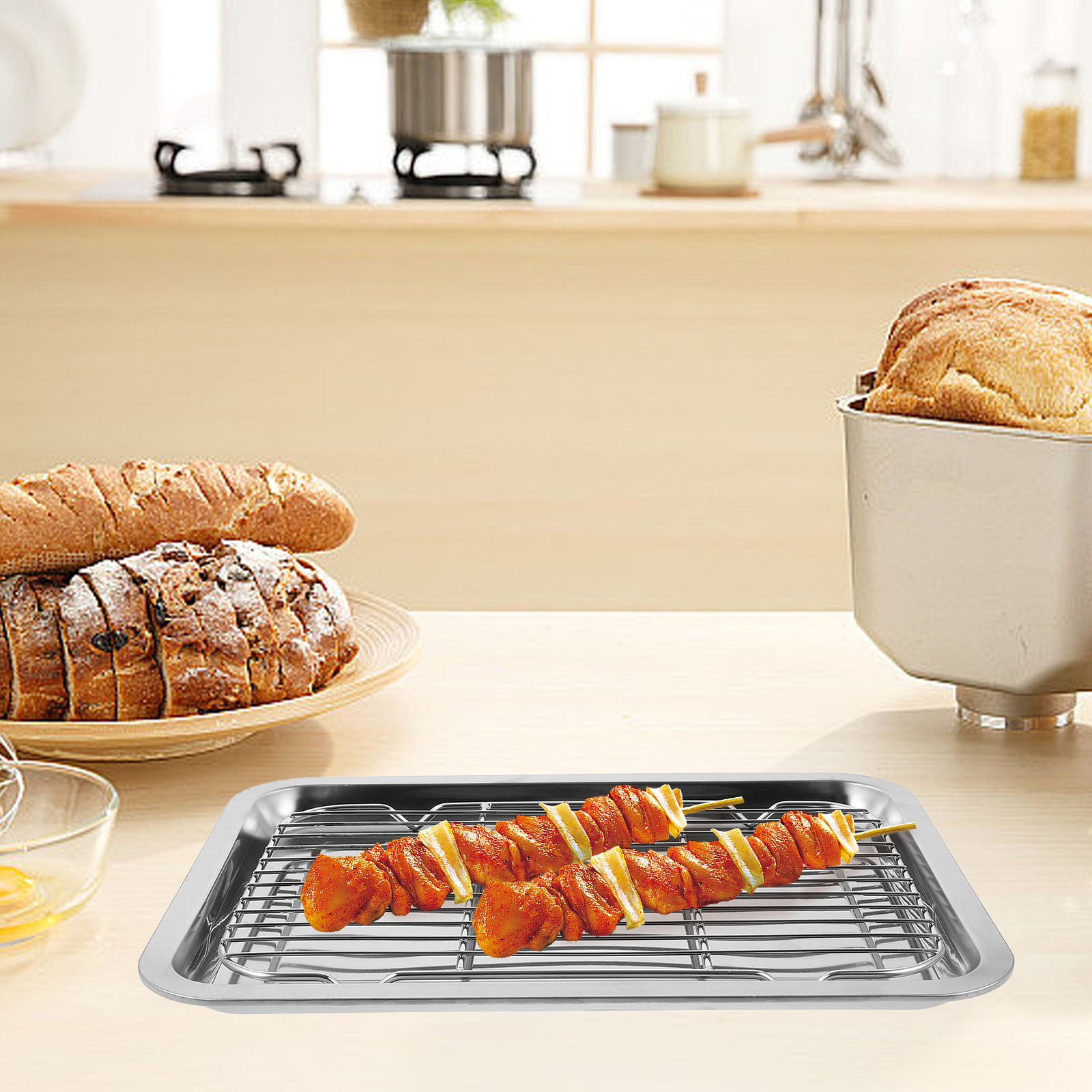 1Set RVS Draad Bakrek Koelblad - Food Snacks Restaurant recensie en prijs