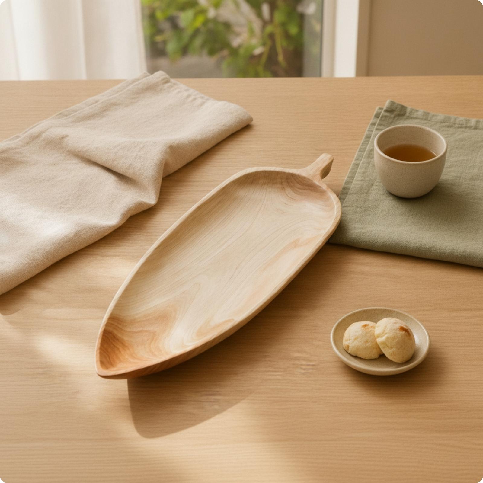 Elegant dienblad van beukenhou - Food Platter Snacks recensie en prijs