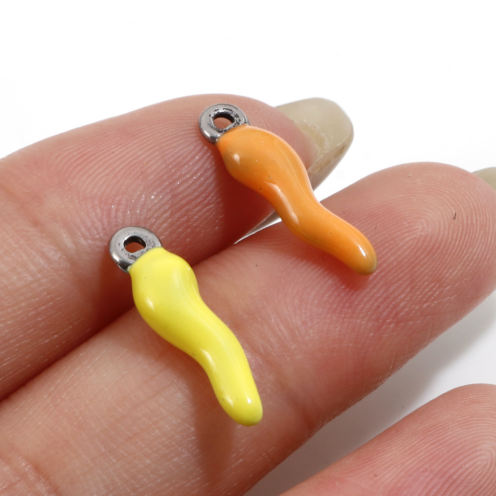 2Pcs Nieuwe Rvs Charms Multico - Foods X recensie en prijs